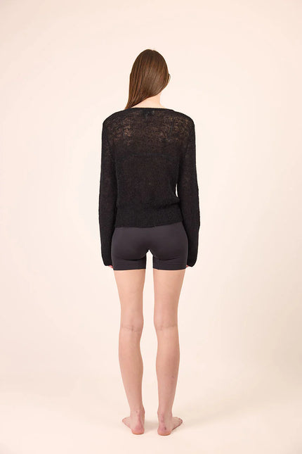 Pharlain Lotus Cardi - Black