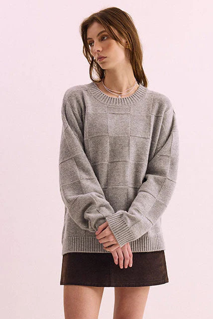 Pharlain Squares Crew - Silver Marle