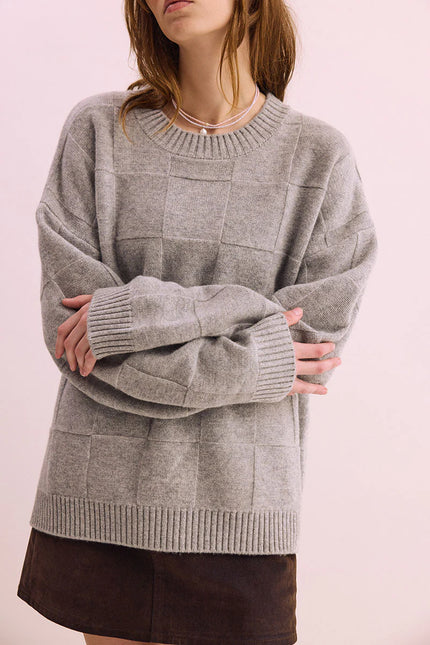 Pharlain Squares Crew - Silver Marle