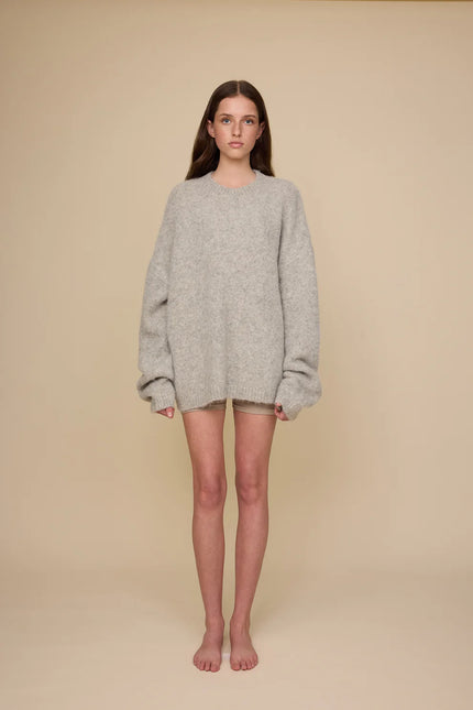 Pharlain Alpaca Crew - Grey Marle
