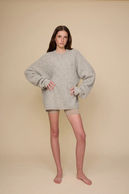 Pharlain Alpaca Crew - Grey Marle