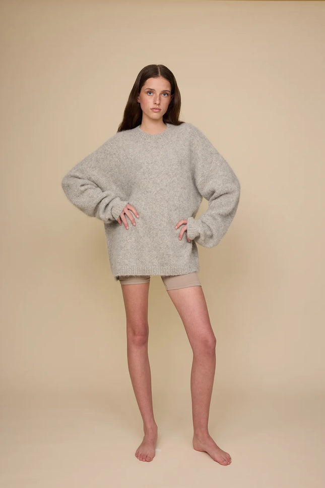 Pharlain Alpaca Crew - Grey Marle