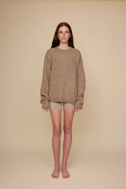 Pharlain Alpaca Crew - Latte