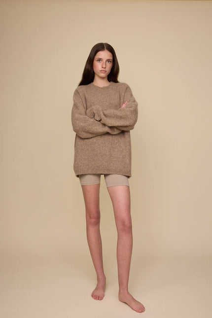 Pharlain Alpaca Crew - Latte