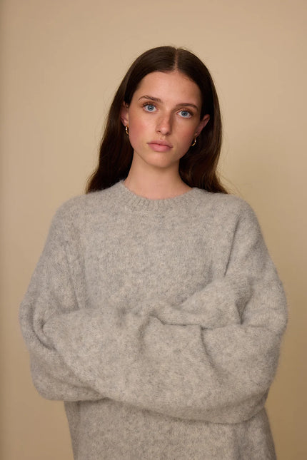 Pharlain Alpaca Crew - Grey Marle