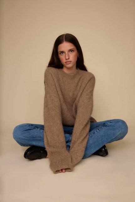 Pharlain Alpaca Crew - Latte