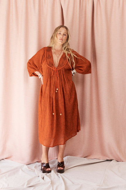 Kinga Csilla Pisto Marrakech Dress - Rust