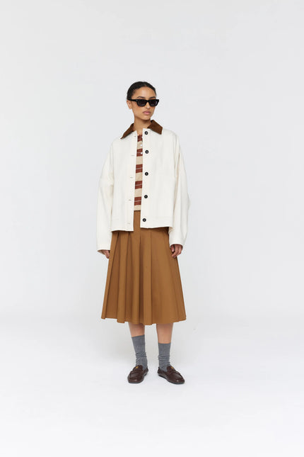 Ricochet Muller Skirt - Tobacco