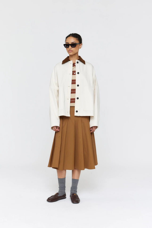 Ricochet Muller Skirt - Tobacco