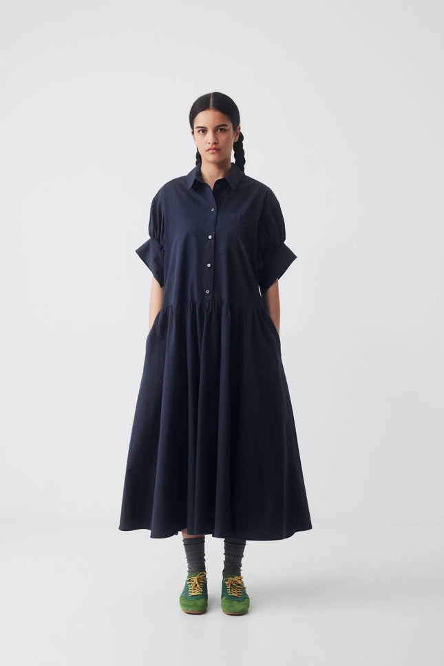 Ricochet Joni Shirt Dress - Dark Blue