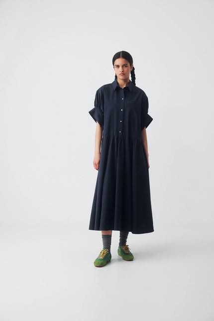 Ricochet Joni Shirt Dress - Dark Blue
