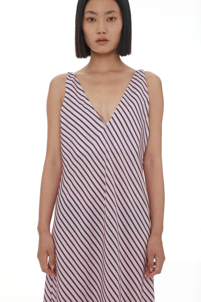 Ricochet Moussa Dress - Light Pink + Plum