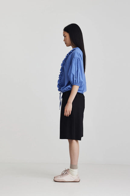 Ricochet Freida Top Ruffle - Iris