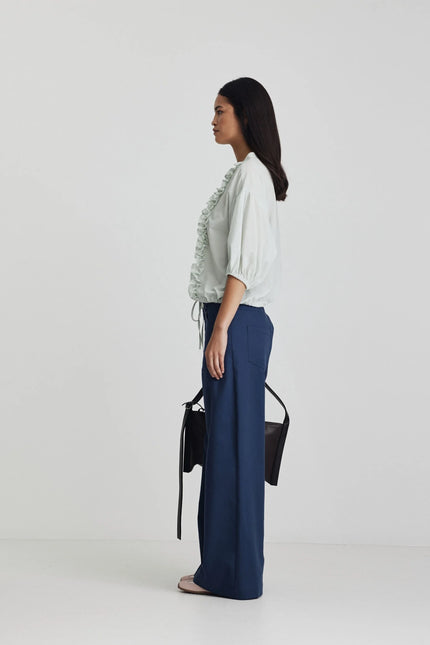 Ricochet Freida Top Ruffle - Mint