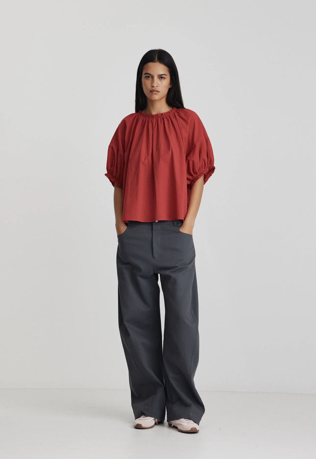 Ricochet Tomas Top - Berry Red