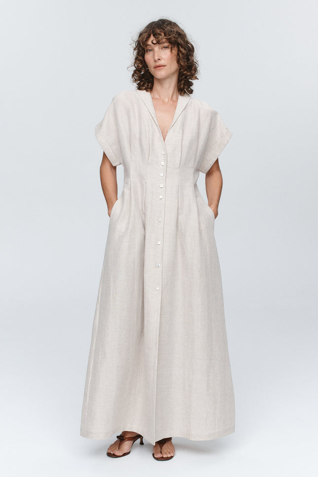 Marle Swan Dress - Birch