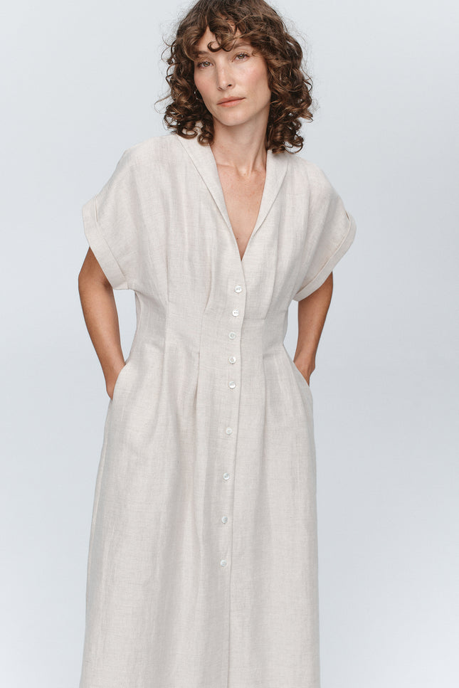 Marle Swan Dress - Birch