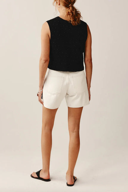 Marle Jean Short - Organic Cotton - Ivory