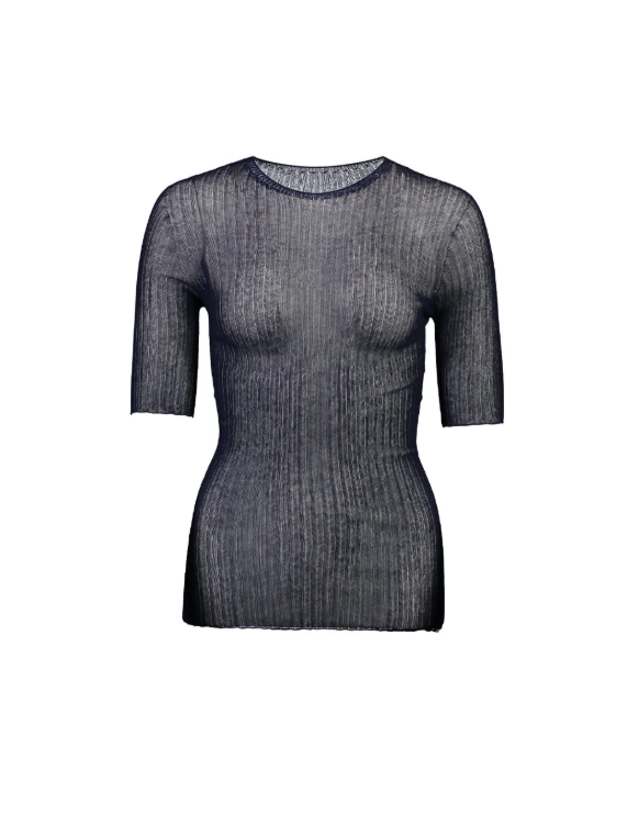 Standard Issue Cotton Tulle Tee ~ Navy