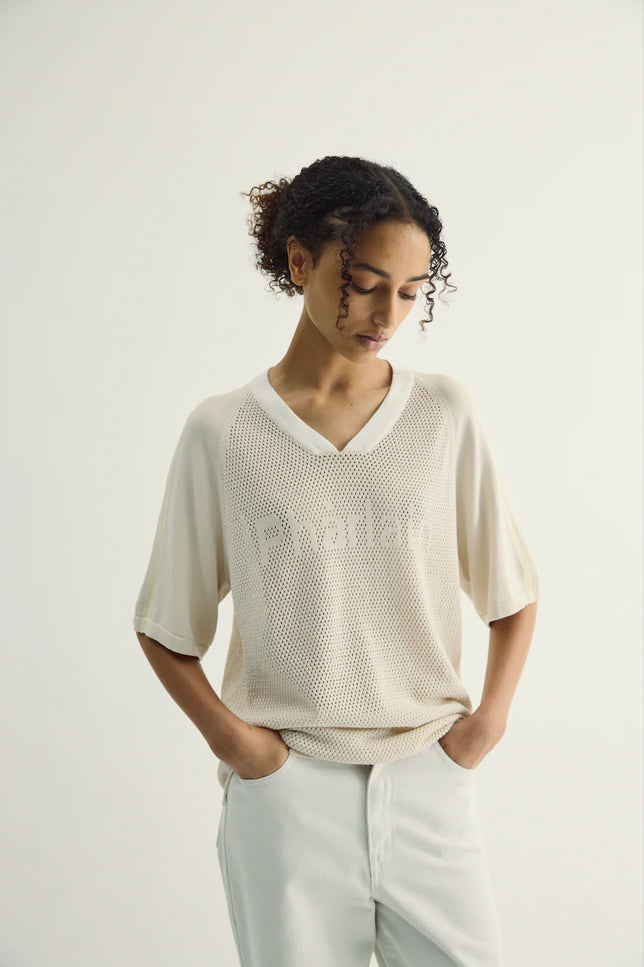 Pharlain Game Top - Sand/Butter