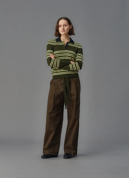 Standard Issue Merino Polo Shirt - Barlett Stripe