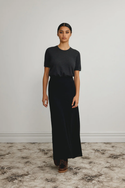 Standard Issue Merino Flared Skirt - Black
