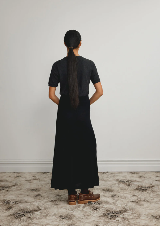 Standard Issue Merino Flared Skirt - Black