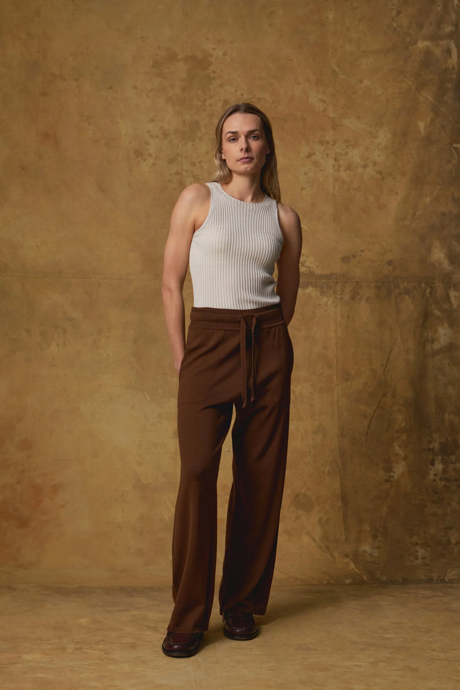 Standard Issue Merino Rib Crew Tank ~ Alabaster