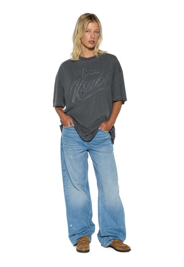 Ksubi Le Club Boyfriend SS Tee - Charcoal