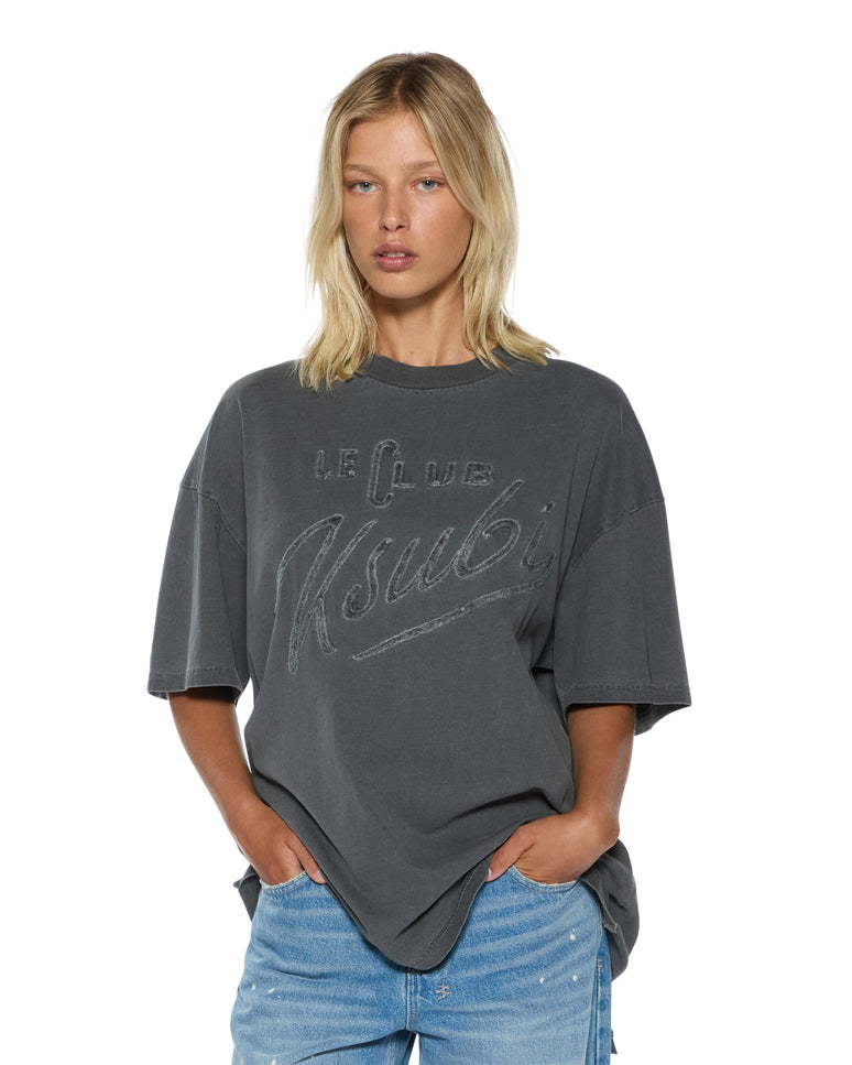 Ksubi Le Club Boyfriend SS Tee - Charcoal
