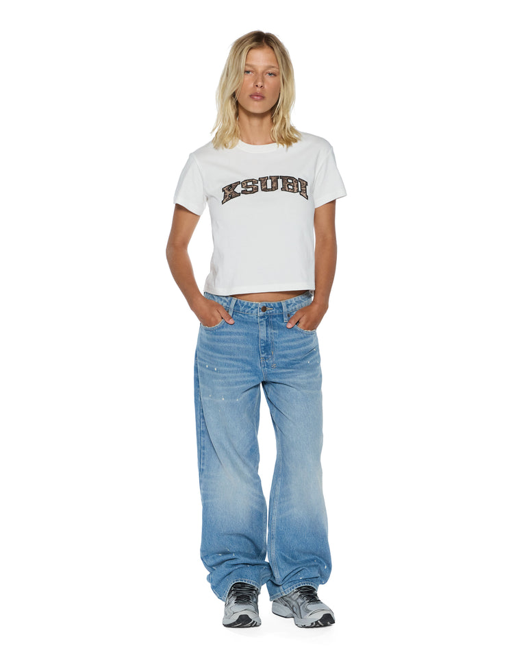 Ksubi Leo Shrunken SS Tee - Vintage White