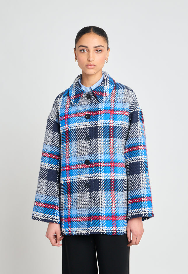 Twenty-Seven Names 13th Floor Jacket - Navy Plaid
