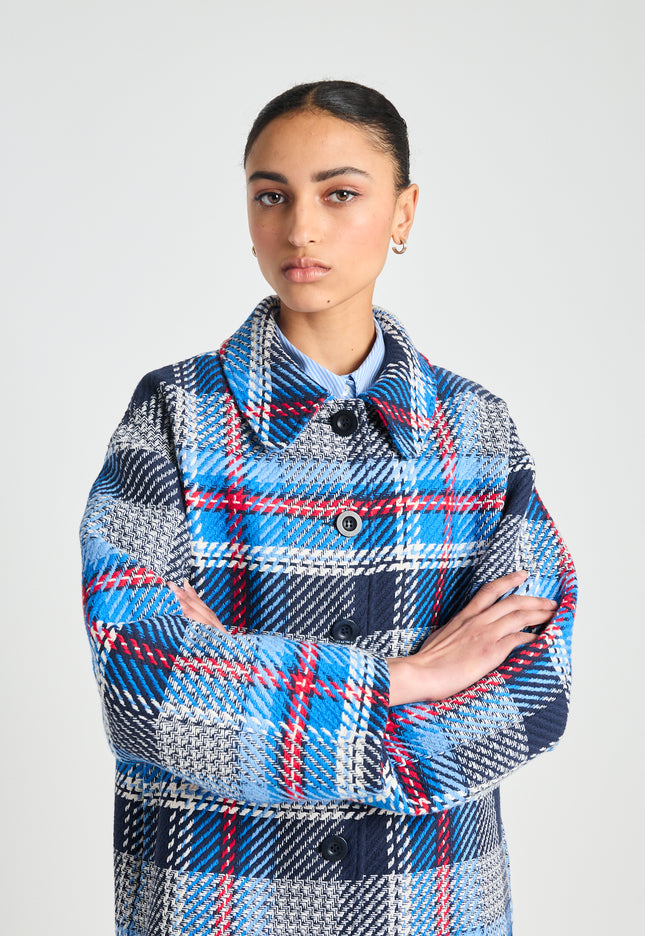 Twenty-Seven Names 13th Floor Jacket - Navy Plaid