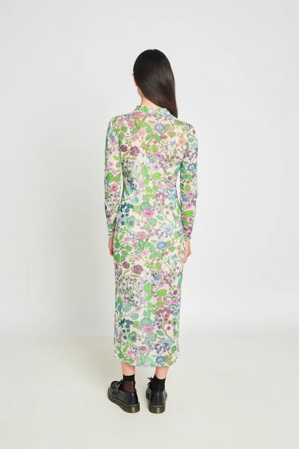 twenty-seven names Hereafter Dress - Cream Floral Mesh