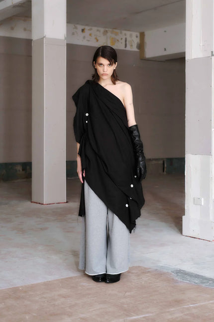 Otsu Utatane Sweat Shirting - Grey Marle