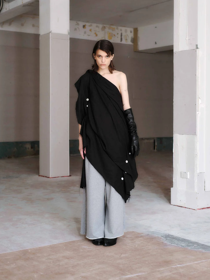 Otsu Utatane Sweat Shirting - Grey Marle