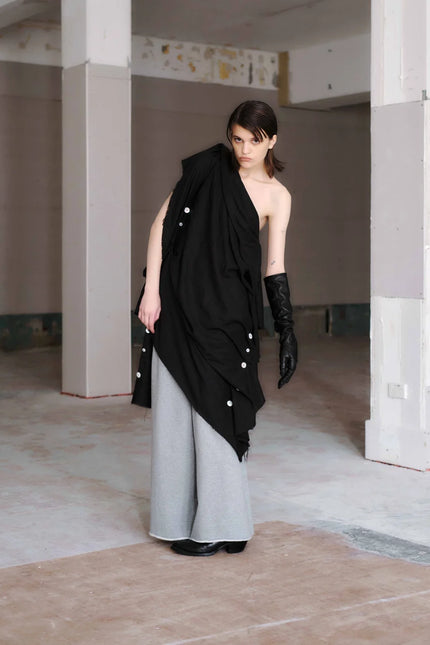 Otsu Utatane Sweat Shirting - Grey Marle