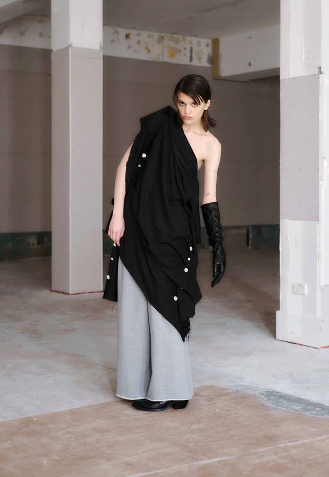 Otsu Utatane Sweat Shirting - Grey Marle