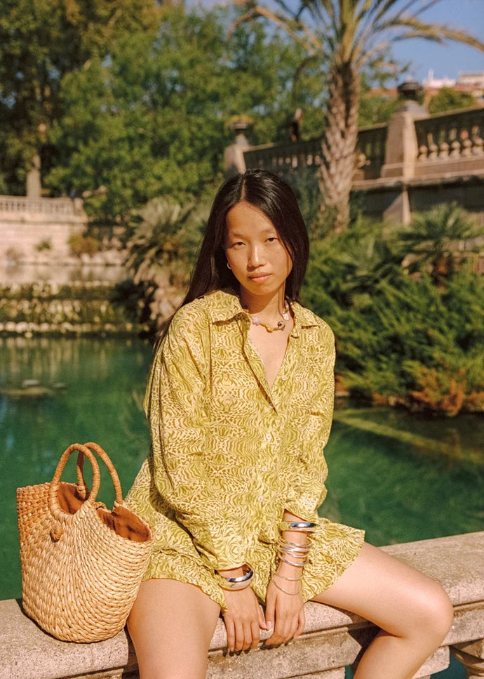 Kinga Csilla Viper Dorato Shirt - Pistachio