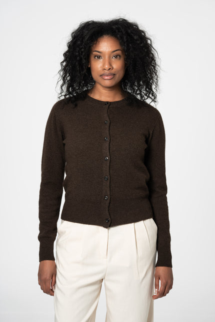 Dinadi - YAK Cardigan - Natural Yak Brown