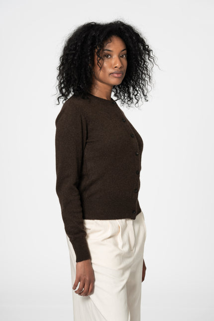 Dinadi - YAK Cardigan - Natural Yak Brown