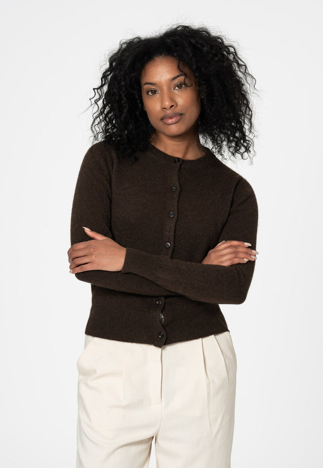 Dinadi - YAK Cardigan - Natural Yak Brown