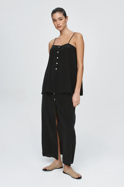 Marle Yina Top - Silk - Black