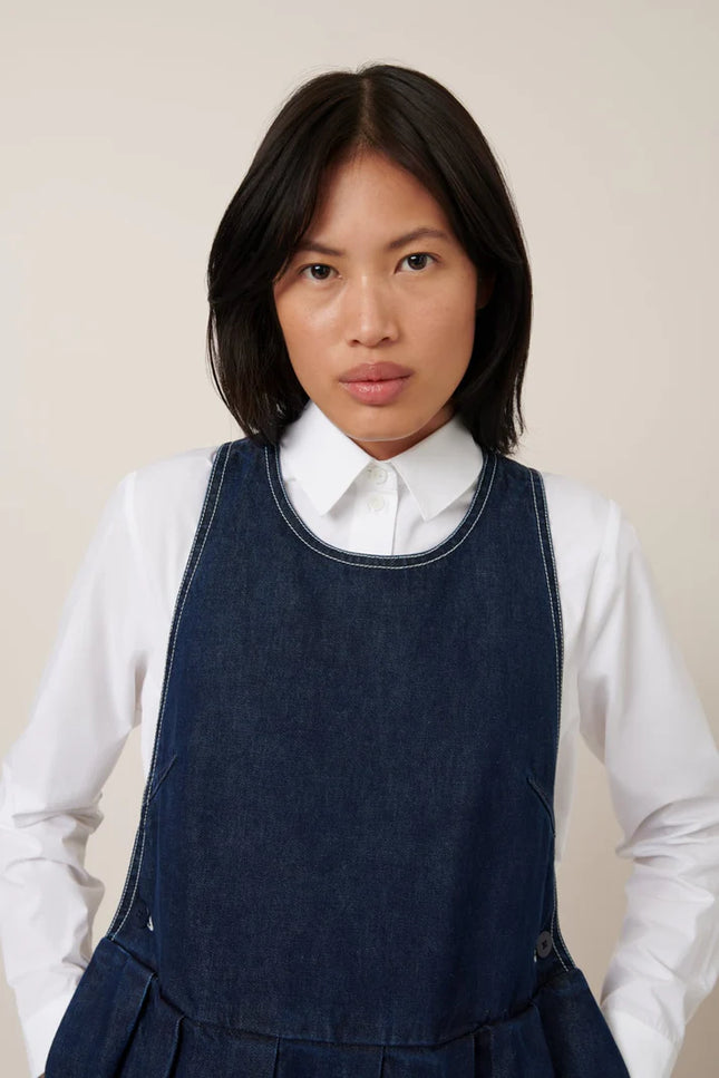 Kowtow Apron Dress - Indigo Denim