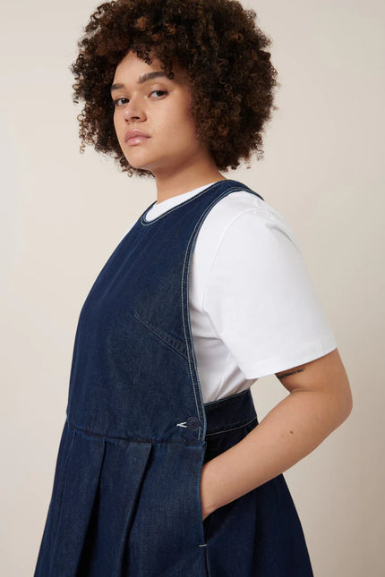 Kowtow Apron Dress - Indigo Denim