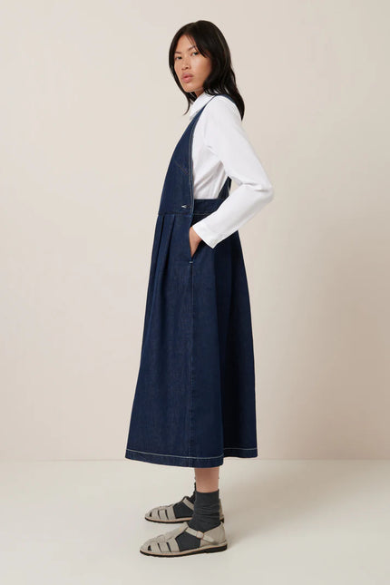 Kowtow Apron Dress - Indigo Denim