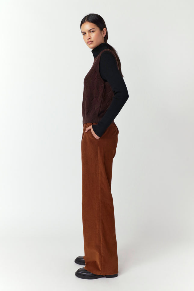 Sylvester Basket Vest - Espresso