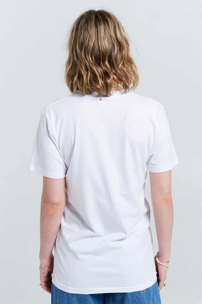 Karen Walker Cat Lady Organic Cotton T-Shirt - White