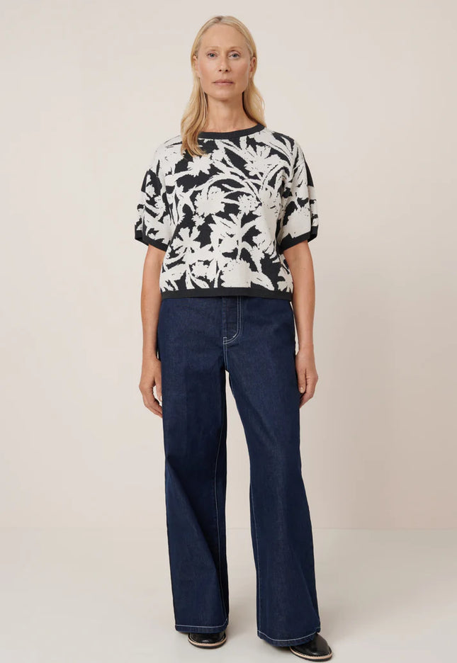 Kowtow Etched Top - Etched Jacquard