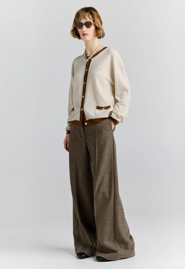Karen Walker Highland Trousers - Brown Multi